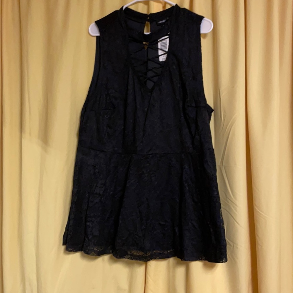 NWT Black Lace Tank Top